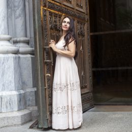 RED BOOTIES WITH SHOE DAZZLE