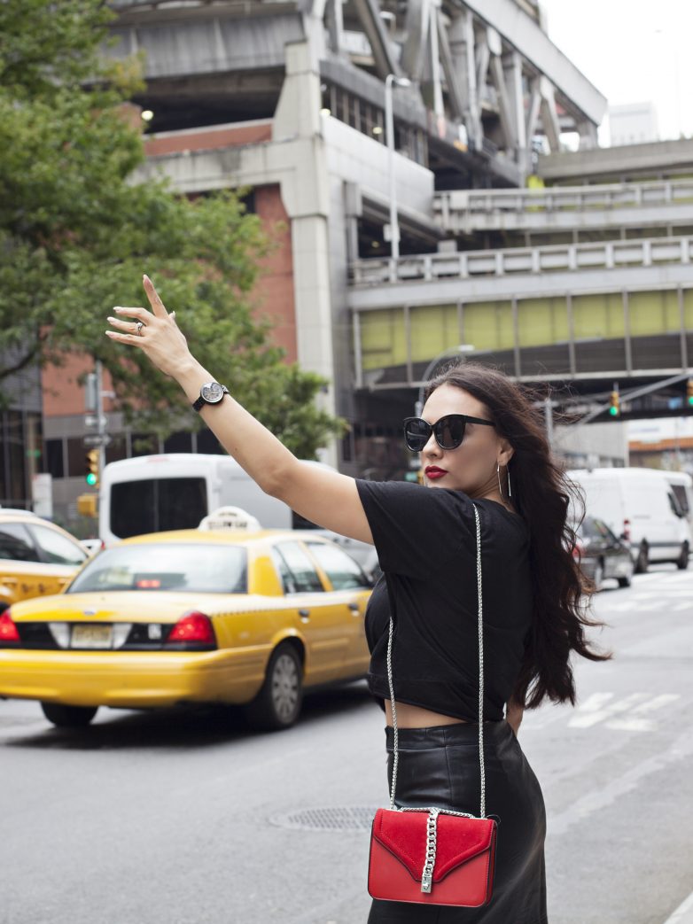RED BOOTIES WITH SHOE DAZZLE